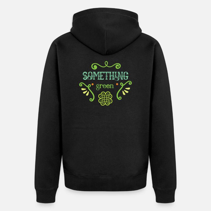 quelque chose de vert - Veste à capuche bio Premium Unisexe - noir