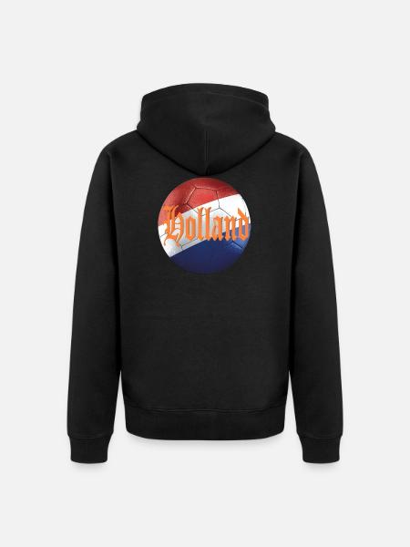 Holland Fans - Unisex Premium Organic Zip Hoodie - black
