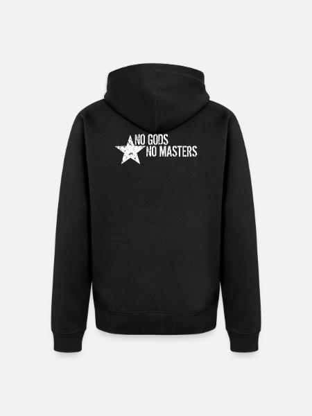 No Gods No Masters - Veste à capuche bio Premium Unisexe - noir