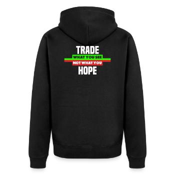 Forex trading option trading for a daytrader - Unisex Premium Organic Zip Hoodie - black - Back - Nico (187cm)
