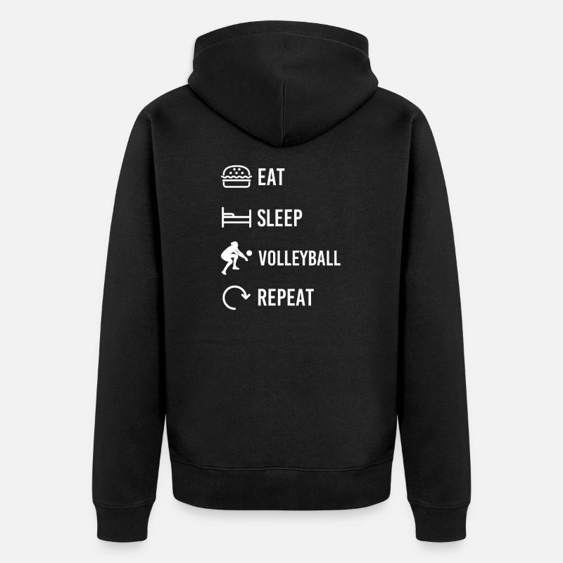 Volley-ball Cycel - Veste à capuche bio Premium Unisexe - noir