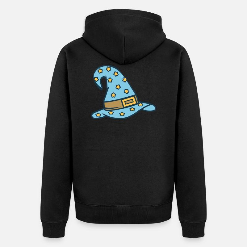 Chapeau de magicien - Veste à capuche bio Premium Unisexe - noir