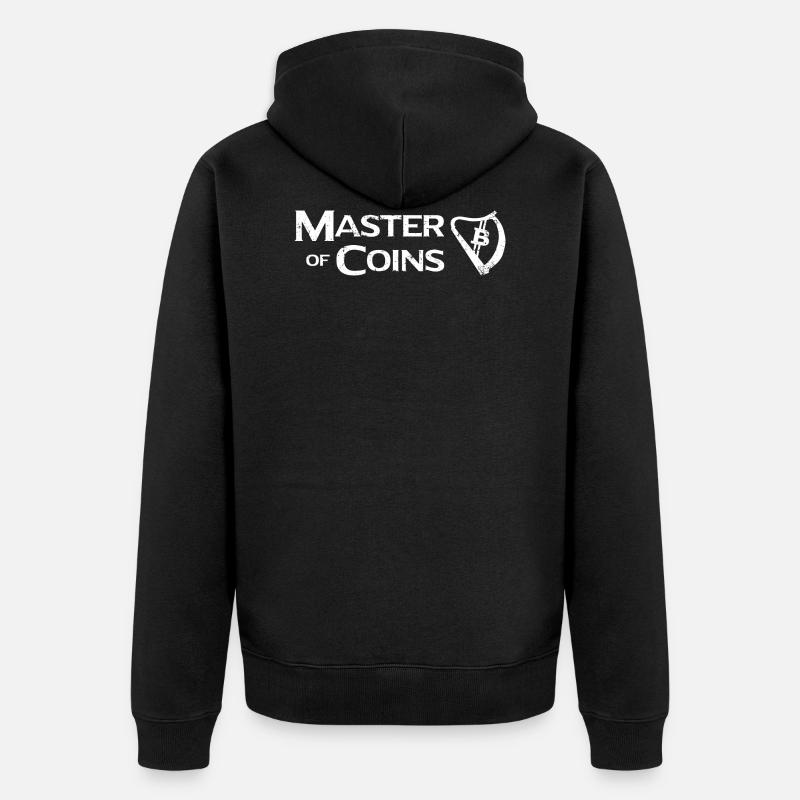 Kryptowährung Finanzen Master Bitcoin Fantasy - Unisex Premium Bio Zip Hoodie - Schwarz