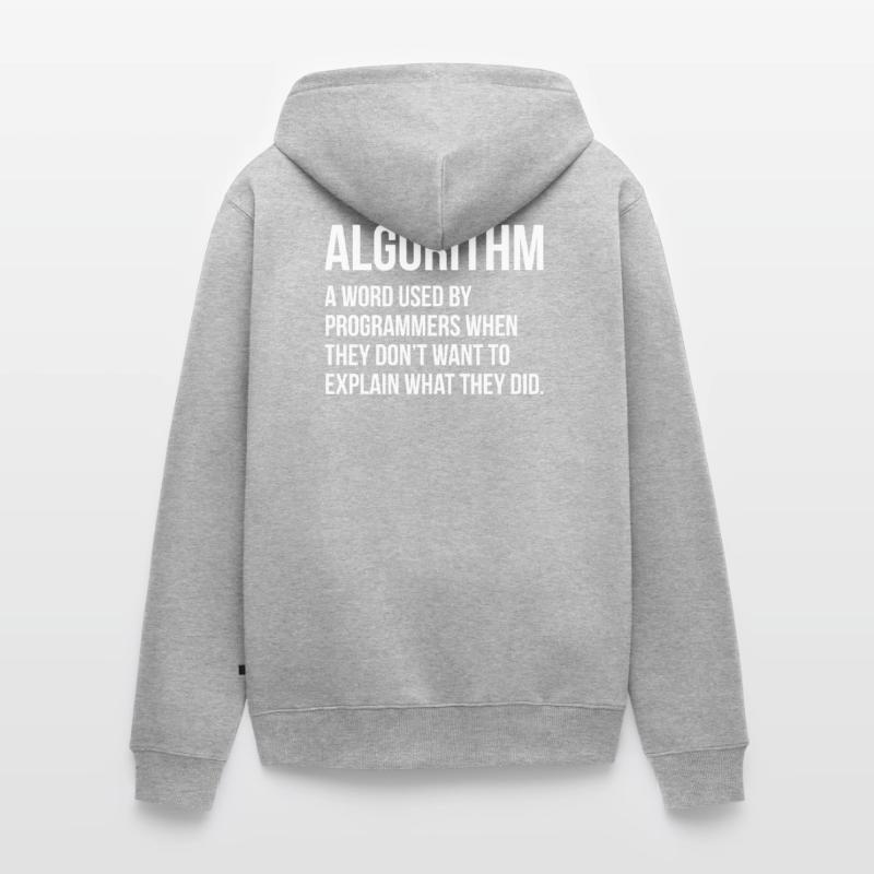 Algorithm Programming Informatic Geschenk Unisex Premium Bio Zip Hoodie