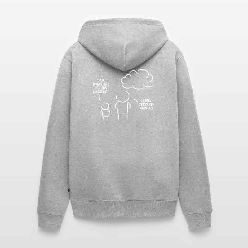 Linux servers Programming Informatic Geschenk Unisex Premium Bio Zip Hoodie