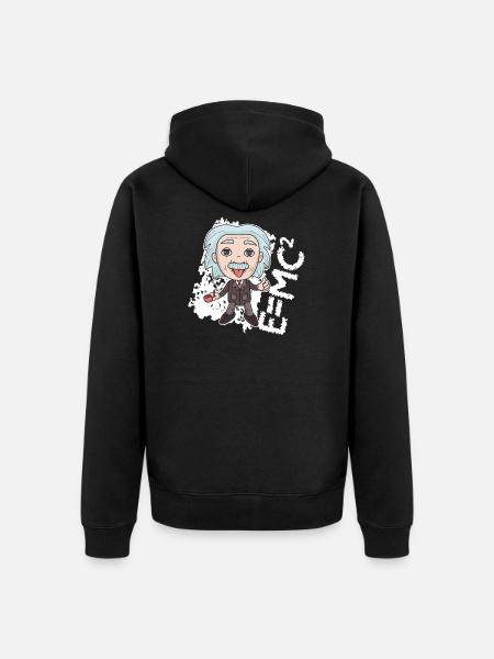 Physics Formula E=mc2 - Unisex Premium Organic Zip Hoodie - black