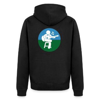 musicien - Veste à capuche bio Premium Unisexe - noir - Dos - Nico (187cm)