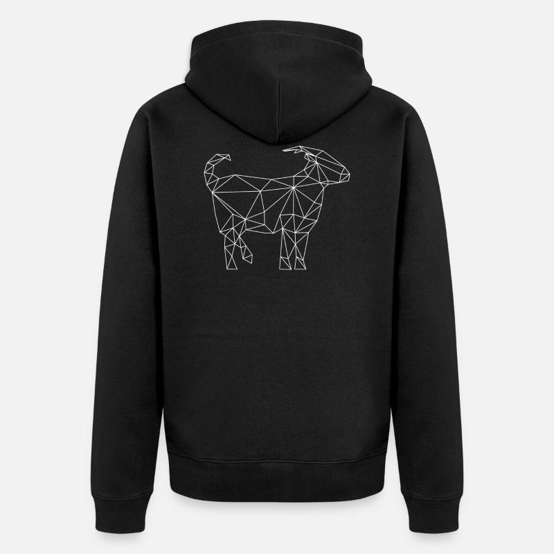 Chèvre - Veste à capuche bio Premium Unisexe - noir