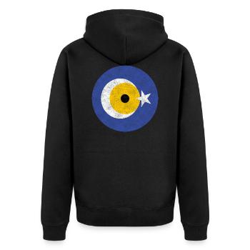 Nazar - Veste à capuche bio Premium Unisexe - noir - Dos - Nico (187cm)