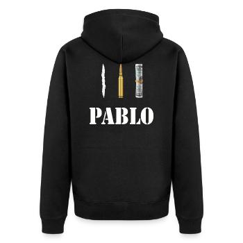 Pablo Escobar Cocaïne - Veste à capuche bio Premium Unisexe - noir - Dos - Nico (187cm)