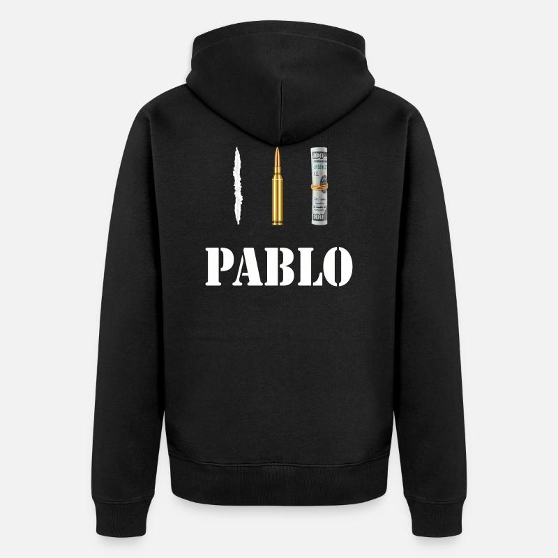 Pablo Escobar Cocaïne - Veste à capuche bio Premium Unisexe - noir