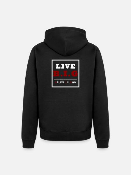 Belive in God - Unisex Premium Organic Zip Hoodie - black