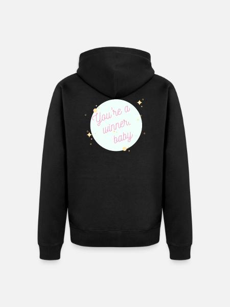 You're a Winner Baby - Unisex Premium Organic Zip Hoodie - black