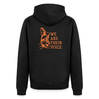 Nous sommes les autres de la voix plantes de cadeau végétal - Veste à capuche bio Premium Unisexe - noir - Dos - Nico (187cm)