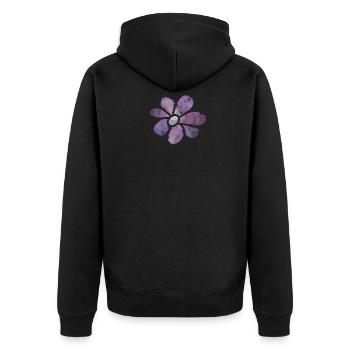 Fleur fleur - Veste à capuche bio Premium Unisexe - noir - Dos - Nico (187cm)
