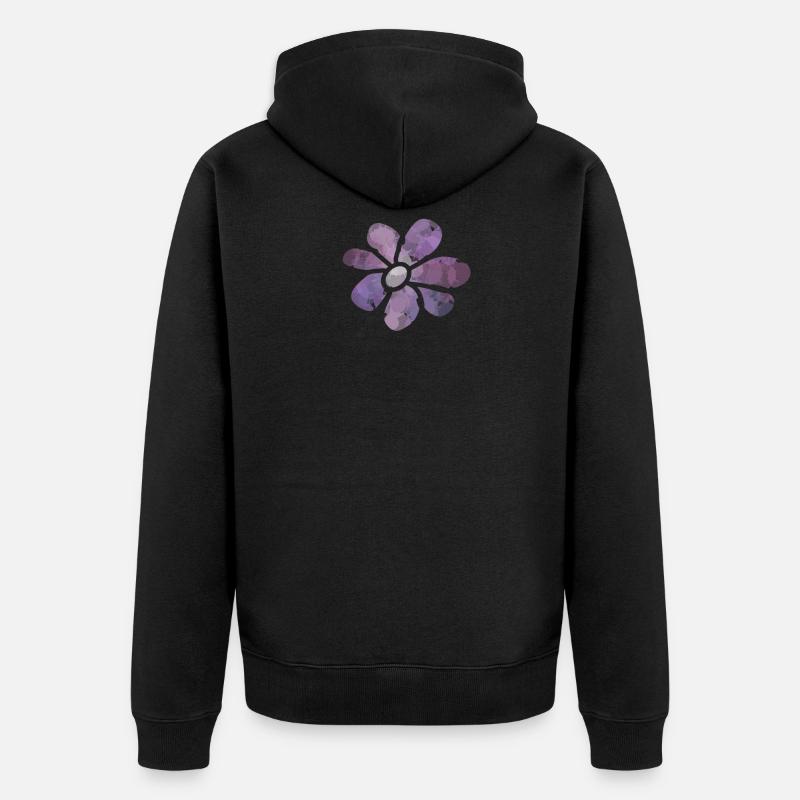 Fleur fleur - Veste à capuche bio Premium Unisexe - noir