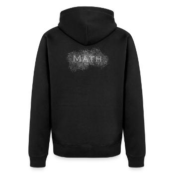 Mathématiques - Veste à capuche bio Premium Unisexe - noir - Dos - Nico (187cm)