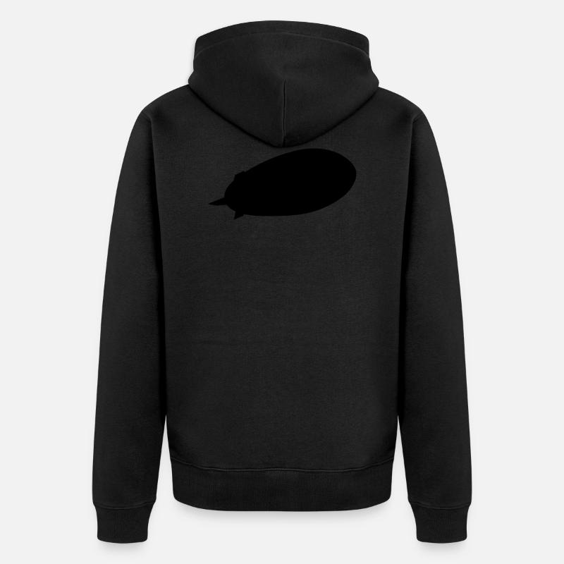 Zeppelin - Unisex Premium Bio Zip Hoodie - Schwarz