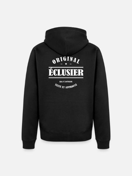 ÉCLUSIER ORIGINAL - Veste à capuche bio Premium Unisexe - noir