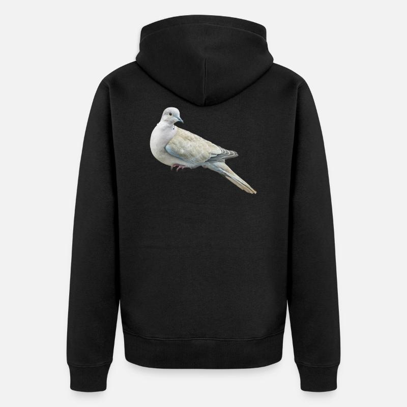Oiseau de pigeon cadeau - Veste à capuche bio Premium Unisexe - noir