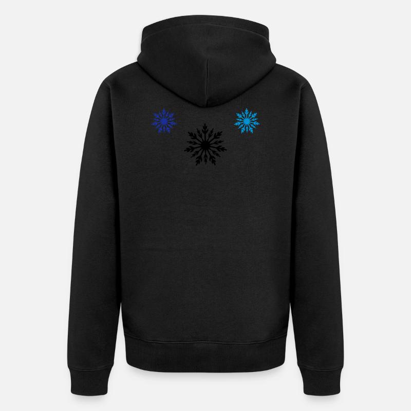 Étoiles Givre - Veste à capuche bio Premium Unisexe - noir