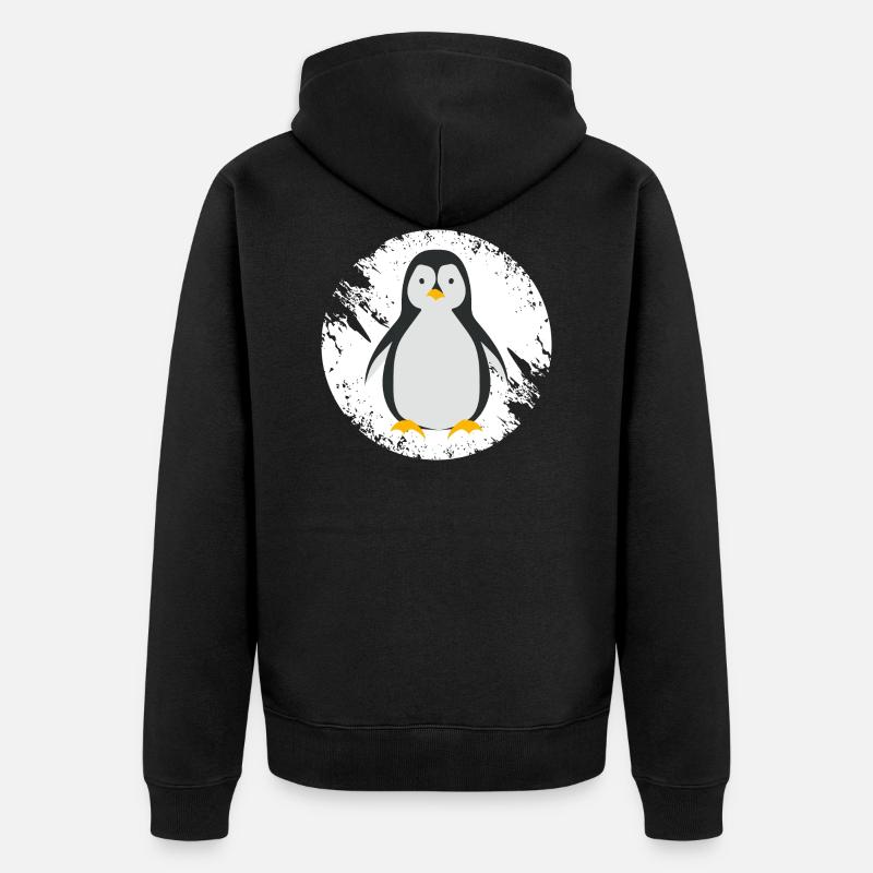 Pingouin - Veste à capuche bio Premium Unisexe - noir