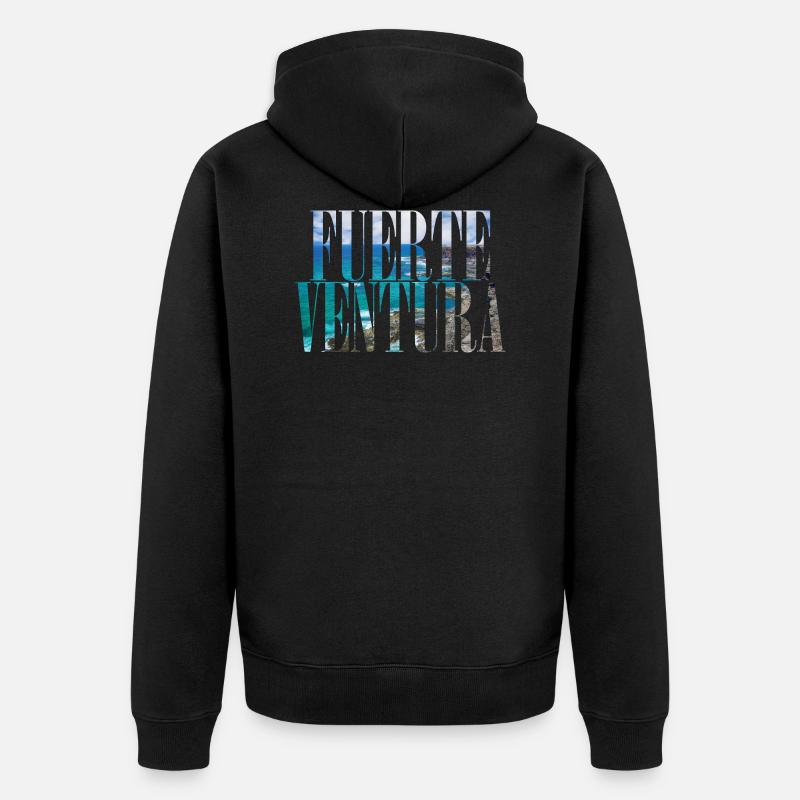 Fuerteventura Canaries Canaries Espagne - Veste à capuche bio Premium Unisexe - noir