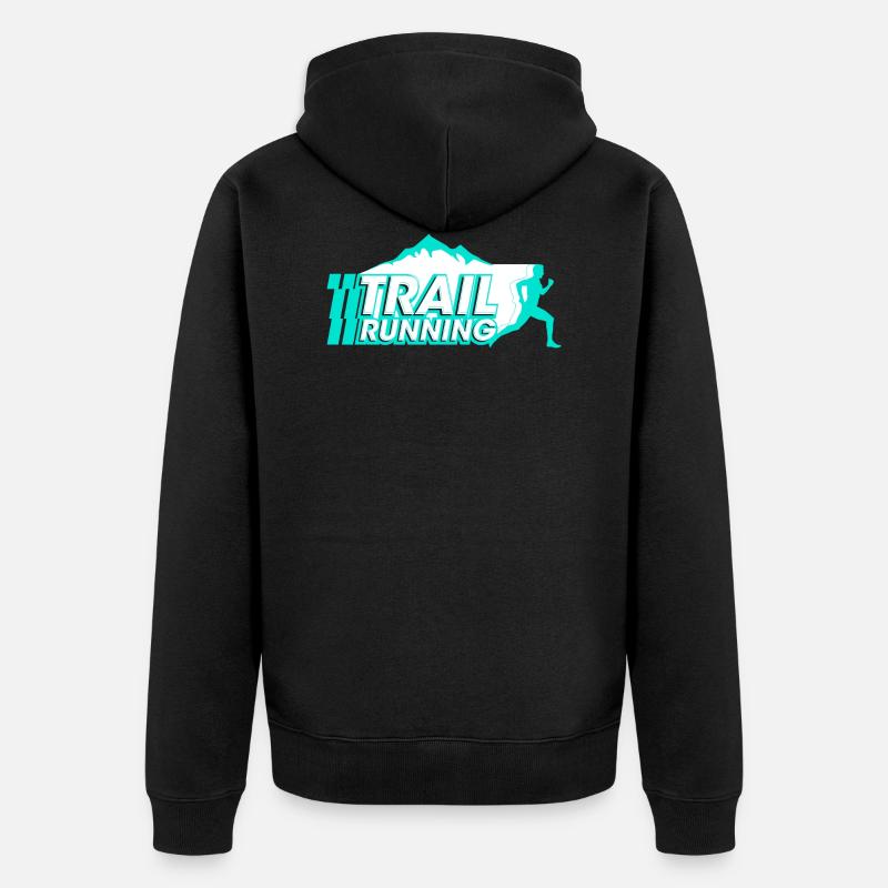 trail running - Veste à capuche bio Premium Unisexe - noir