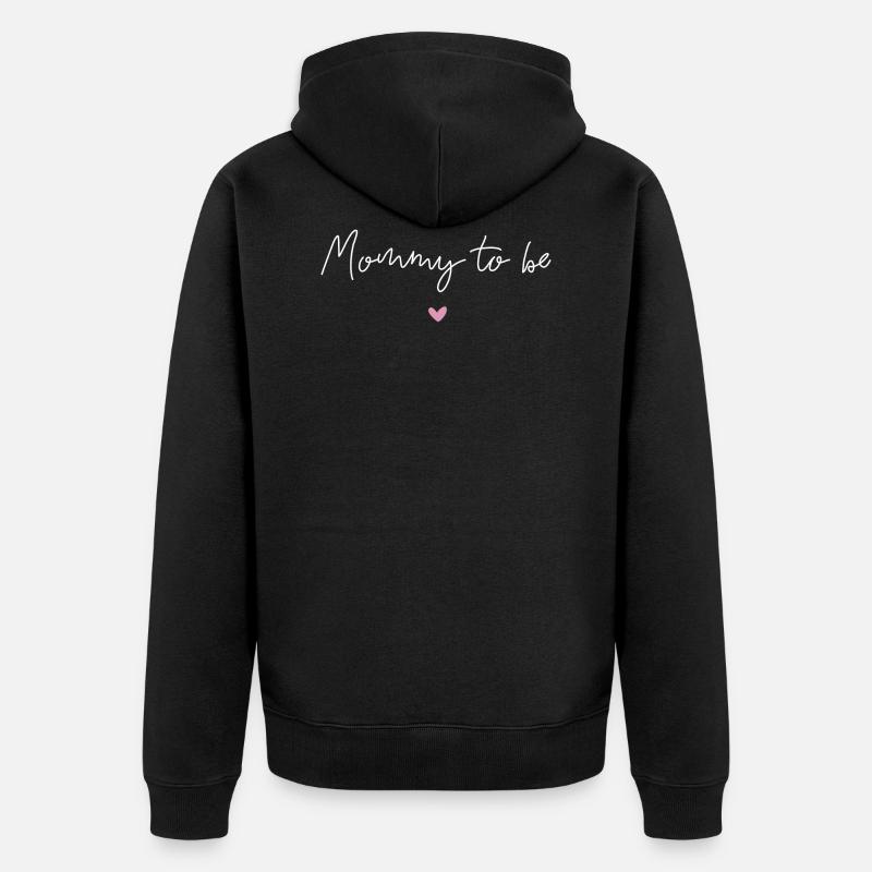 Maman à be - Veste à capuche bio Premium Unisexe - noir