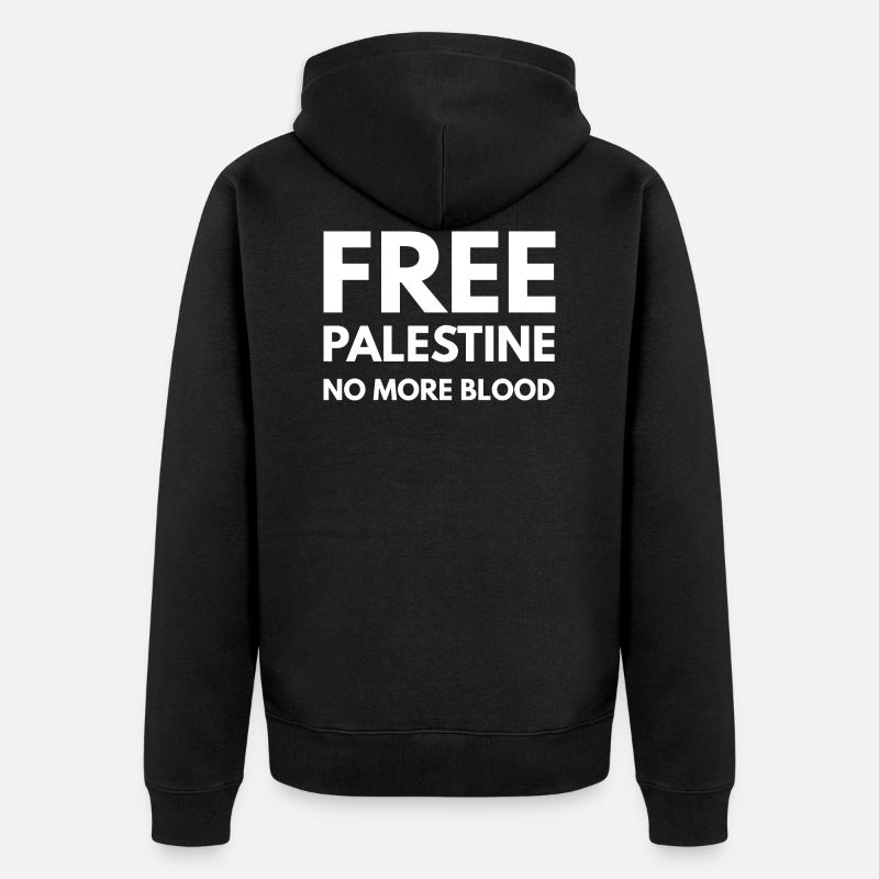 Libérer la Palestine - Veste à capuche bio Premium Unisexe - noir