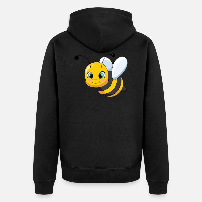 Abeille - abeille - Veste à capuche bio Premium Unisexe - noir