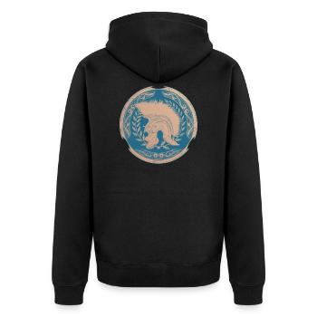 Centurion romain - Veste à capuche bio Premium Unisexe - noir - Dos - Nico (187cm)