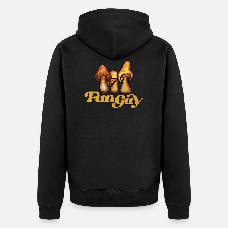 gars amusant - Veste à capuche bio Premium Unisexe - noir