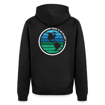 there is no planet b - Veste à capuche bio Premium Unisexe - noir - Dos - Nico (187cm)