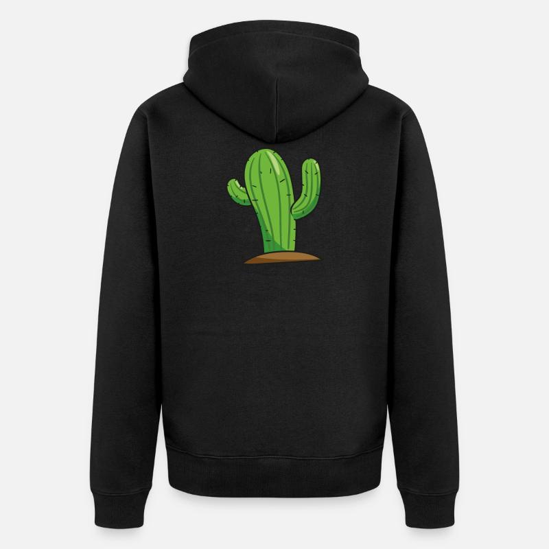 Cactus - Veste à capuche bio Premium Unisexe - noir