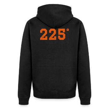 BBQ Gift Grilling Chef Steak Bratwurst - Unisex Premium Organic Zip Hoodie - black - Back - Nico (187cm)
