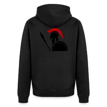 sparta krieger 01 - Veste à capuche bio Premium Unisexe - noir - Dos - Nico (187cm)