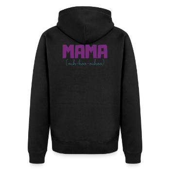 Maman - Veste à capuche bio Premium Unisexe - noir - Dos - Nico (187cm)