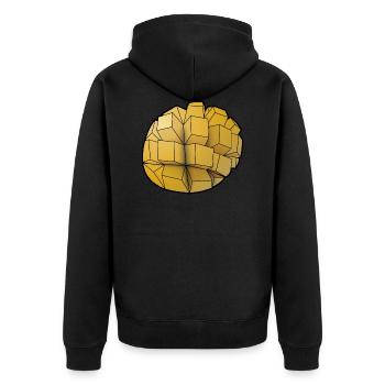 Mangue - Veste à capuche bio Premium Unisexe - noir - Dos - Nico (187cm)