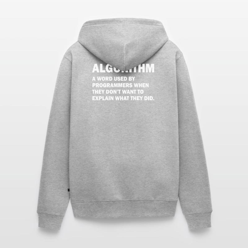 Algorithm Admin Informatik Nerd Programming Unisex Premium Bio Zip Hoodie