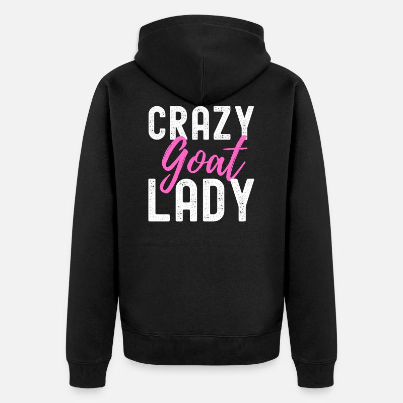 Chèvre - Veste à capuche bio Premium Unisexe - noir