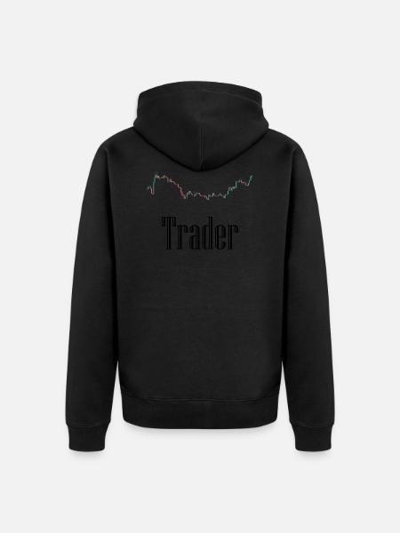 Exchange Traders - Unisex Premium Organic Zip Hoodie - black