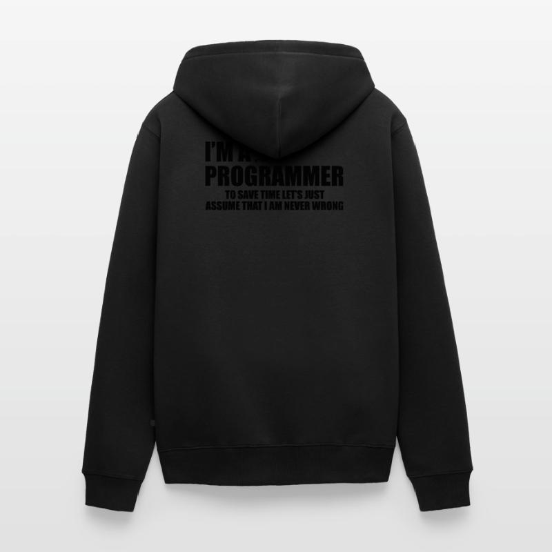 Programmer Programming Informatik Geschenk Unisex Premium Bio Zip Hoodie