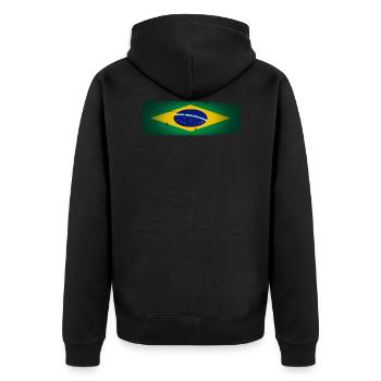 Brésil - Veste à capuche bio Premium Unisexe - noir - Dos - Nico (187cm)