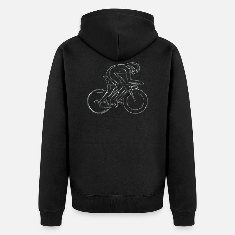 Cyclisme - Veste à capuche bio Premium Unisexe - noir