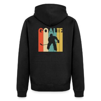 Hockey hockey hockey sur glace hockey sur glace hockey sur glace - Veste à capuche bio Premium Unisexe - noir - Dos - Nico (187cm)
