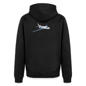 Business-Jet - Veste à capuche bio Premium Unisexe - noir - Dos - Nico (187cm)