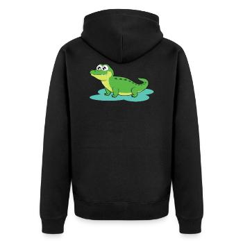 Crocodile - Veste à capuche bio Premium Unisexe - noir - Dos - Nico (187cm)