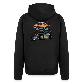 Hotrod Hot Rod Speedracer - Veste à capuche bio Premium Unisexe - noir - Dos - Nico (187cm)