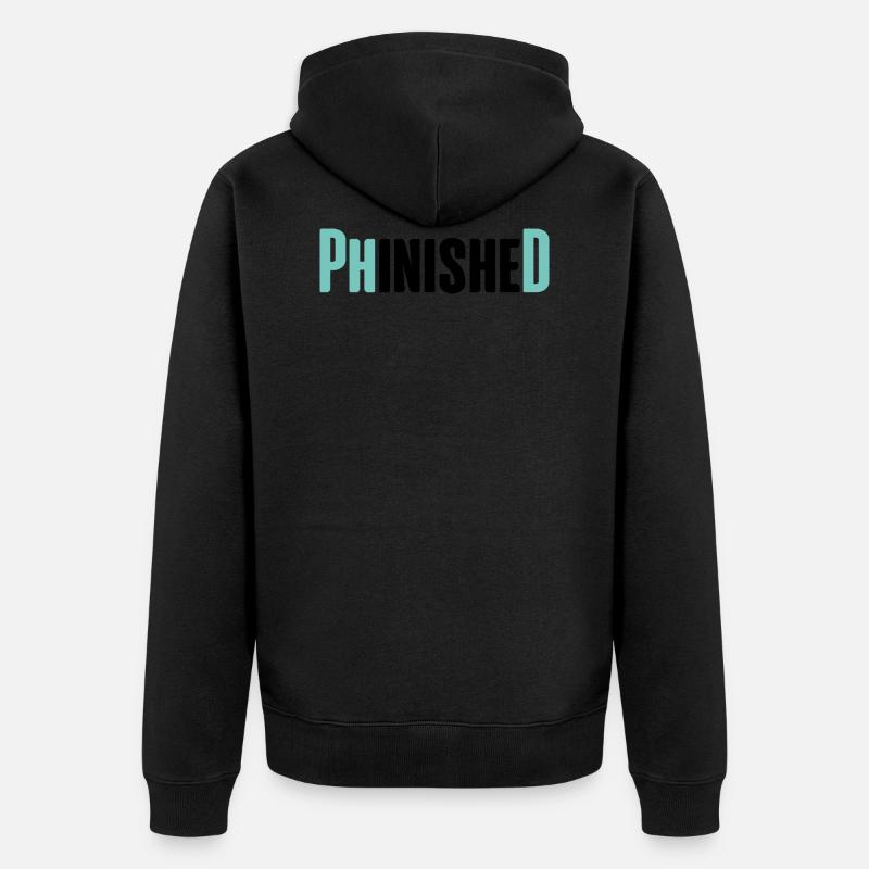 Dr Phd Student Uni cadeau - Veste à capuche bio Premium Unisexe - noir
